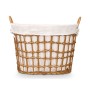 Cesto Kipit HX30564 Natural Poliéster Tela Polipropileno Hierro Plástico 50 % algodón 51 x 41 x 41 cm 55,6 x 42,5 x 40 cm (6