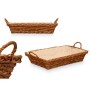 Cesto Kipit HX30675 Natural Poliéster Mimbre Tela 50 % algodón 63 x 16 x 41 cm (12 Unidades)