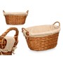 Cesto Kipit HX31039 Natural Poliéster Mimbre Tela 50 % algodón 60 x 35 x 48 cm (6 Unidades)