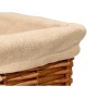 Lot de paniers Kipit HX31449S/3 Naturel Polyester osier Tissu 50 % coton 39 x 16 x 30 cm (6 Unités)