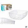 Set de Platos Leknes CK80688-1 Transparente Plástico 5 L 25,5 x 12,3 x 25,5 cm (12 Unidades)