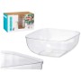 Set de Platos Leknes CK80688-1 Transparente Plástico 5 L 25,5 x 12,3 x 25,5 cm (12 Unidades)