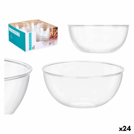 Set de Cuencos Leknes CK80678 Transparente Plástico 700 ml 15,2 x 7 x 15,2 cm (24 Unidades)