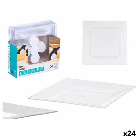 Service de vaisselle Leknes CK80668-2-T Transparent Plastique 20,3 x 1,5 x 20,3 cm (24 Unités)
