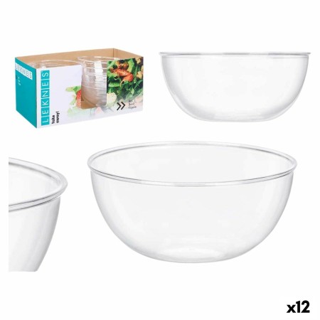 Set de Platos Leknes CK80678-1 Transparente Plástico 25,5 x 12,5 x 25,5 cm (12 Unidades)
