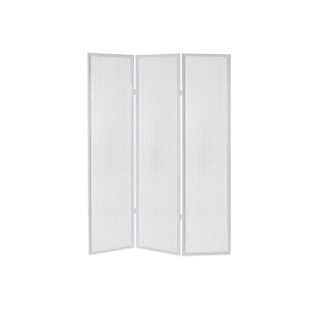 Paravent DKD Home Decor Blanc Métal PVC (122 x 1,5 x 170 cm)