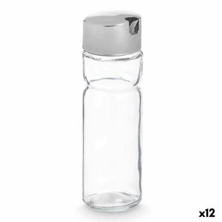 Aceitera Vivalto OCT-TW022 Transparente Plateado Metal Cristal Plástico 180 ml 4,6 x 15,7 x 4,6 cm (12 Unidades)