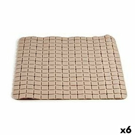 Alfombra de baño Berilo AR1910103 Beige 0,03 x 50 x 50 cm (6 Unidades)