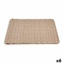 Tapis de bain Berilo AR1910106 Beige 0,03 x 50 x 50 cm (6 Unités)