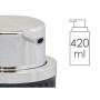 Dispensador de Jabón Berilo 3236-3 Antracita Plástico 420 ml 7 x 14,5 x 8,5 cm (16 Unidades)