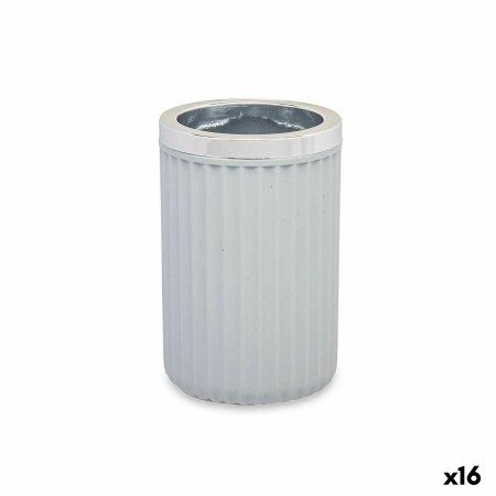 Vaso Berilo 3436-2 Gris Plástico 7,5 x 11,5 x 7,5 cm (16 Unidades)