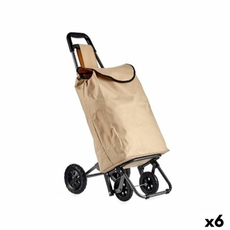 Panier à Courses Kinvara WR3069-3 Noir Beige 30 L 22 x 98 x 38 cm (6 Unités)