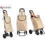 Panier à Courses Kinvara WR3069-3 Noir Beige 30 L 22 x 98 x 38 cm (6 Unités)
