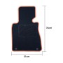 Set de Alfombrillas para Coche OCC Motorsport OCCBW0015YE Bmw E65 Serie 7 Corto 5 Piezas