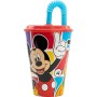Verre avec Paille Mickey Mouse CZ11364 430 ml