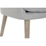 Chaise de Salle à Manger DKD Home Decor Bois Polyester Gris clair (61 x 68 x 78 cm)