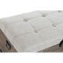 Banc de coffre DKD Home Decor 2 Pièces Beige Bois Polyester (80 x 40 x 44 cm)