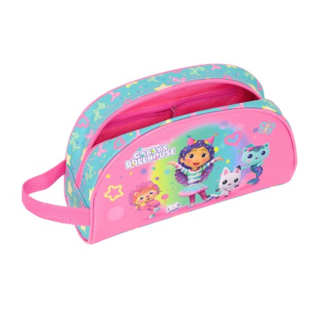 Neceser de Viaje Gabby's Dollhouse Confetti Rosa Turquesa 26 x 16 x 9 cm