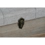 Banquette DKD Home Decor  Noir Gris Bois Marron Polyester (120 x 40 x 42 cm)