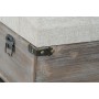 Banc de Pied de Lit DKD Home Decor Marron Crème 3 Pièces Bois Polyester Traditionnel (119 x 41 x 42 cm) (3 pcs)
