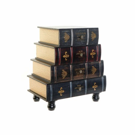 Caisson à Tiroirs DKD Home Decor Bois MDF Multicouleur Vintage (50,5 x 32 x 56 cm)