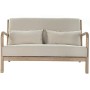 Canapé DKD Home Decor Beige Lin Bois d'hévéa (122 x 85 x 74 cm)