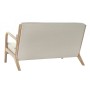 Canapé DKD Home Decor Beige Lin Bois d'hévéa (122 x 85 x 74 cm)