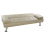 Canapé Convertible DKD Home Decor Beige Métal Polyester Bois d'hévéa (185 x 80 x 88 cm)