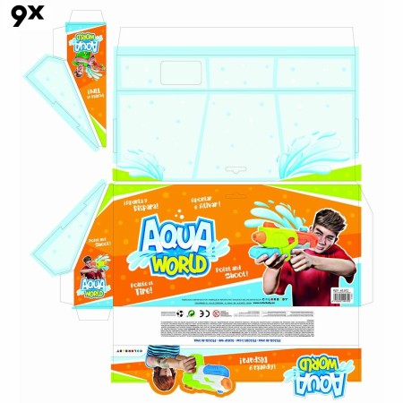 Pistola de Agua Colorbaby 34,5 x 16 x 5 cm (6 Unidades)