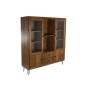 Présentoir DKD Home Decor Verre Acacia (145 x 40 x 162 cm)