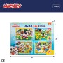 Set de 4 Puzzles Mickey Mouse 35 x 1,5 x 25 cm 48 Pièces (6 Unités)