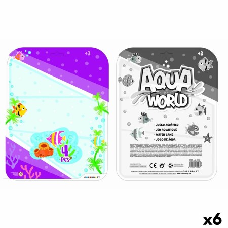 Jeu d'eau Colorbaby AQUA WORLD 16,5 x 19,7 x 2,5 cm (6 Unités)