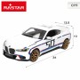 Coche Radio Control BMW Azul Rojo 1:14 34 x 10 x 13,5 cm (2 Unidades)