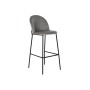 Tabouret DKD Home Decor Noir Gris Métal Polyester (42 x 50 x 102 cm)