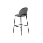 Tabouret DKD Home Decor Noir Gris Métal Polyester (42 x 50 x 102 cm)