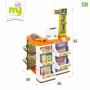 Supermarché de jouets Colorbaby 50 x 82 x 42 cm 50 Pièces 2 Unités