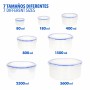 Set de Recipientes de Cocina Herméticos Apilables Max Home 23 x 11 x 23 cm 6 Unidades