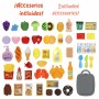 Set de Alimentos de Juguete Colorbaby 22 x 43 x 16 cm 51 Piezas 6 Unidades