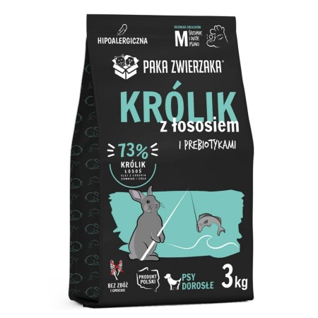 Pienso Paka Zwierzaka Rabbit with salmon M Conejo 3 Kg