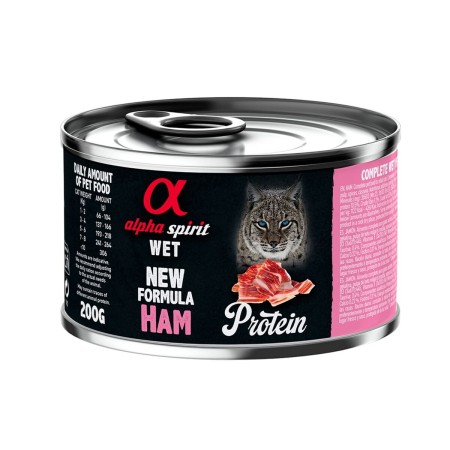 Comida para gato Alpha Spirit ALPHA SPIRIT Protein Ham Cerdo 200 g