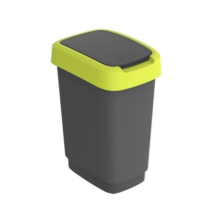 Poubelle Rotho Twist Lime Plastique 10 L