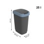 Poubelle Rotho Twist Blue Bleu Plastique 25 L