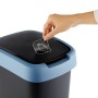 Poubelle Rotho Twist Blue Bleu Plastique 50 L