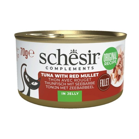 Comida para gato Agras Pet Foods SCHESIR Complements Tuna with red mullet in jelly Pescado 70 g