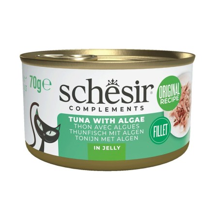 Aliments pour chat Agras Pet Foods SCHESIR Complements Tuna with algae in jelly Poisson 70 g