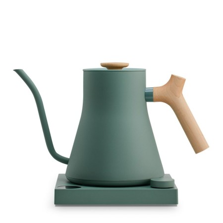 Hervidor Fellow Verde Madera Acero Inoxidable 900 ml