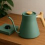 Hervidor Fellow Verde Madera Acero Inoxidable 900 ml