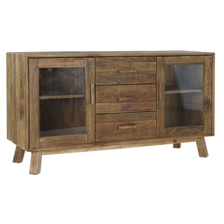 Buffet DKD Home Decor Verre Naturel Bois Recyclé (160 x 48 x 85 cm)