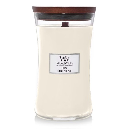 Vela Perfumada Woodwick Core Large Linen