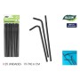 Paille réutilisable Algon Noir 19,7 x 0,6 cm 25 Pièces 24 Unités